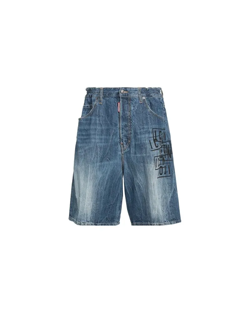 Dsquared2 HOSEN & RÖCKE - Jeansshortsauf YOOX.COM Blau