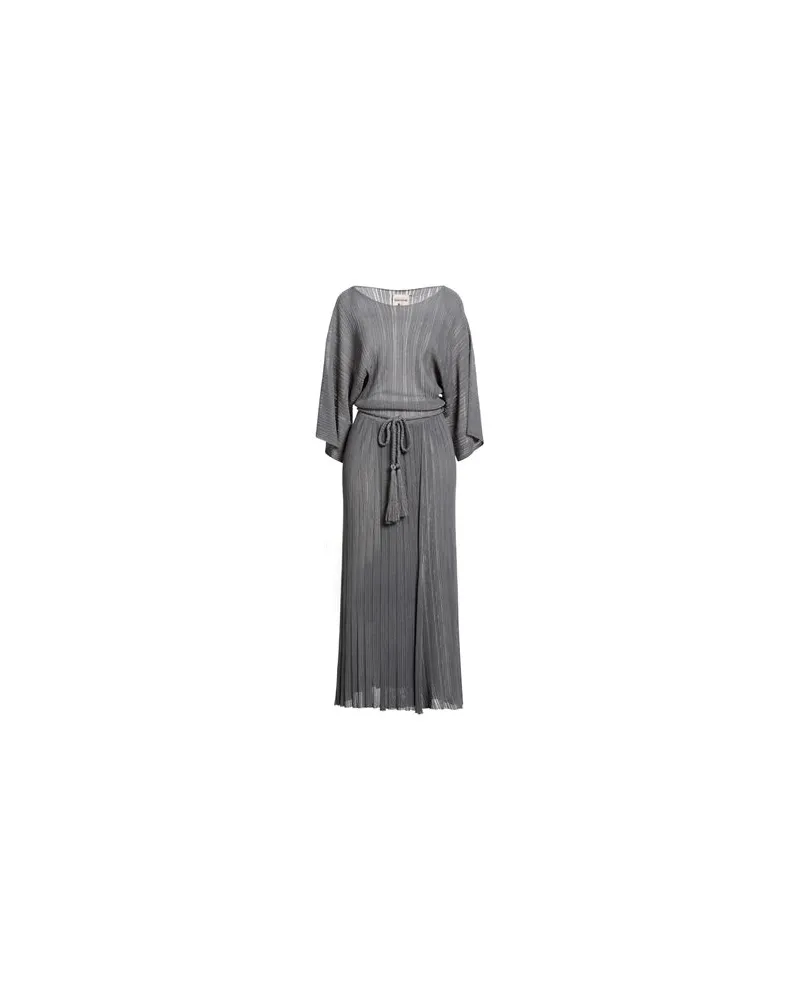 Semicouture KLEIDER - Maxi-Kleiderauf YOOX.COM Militärgrün