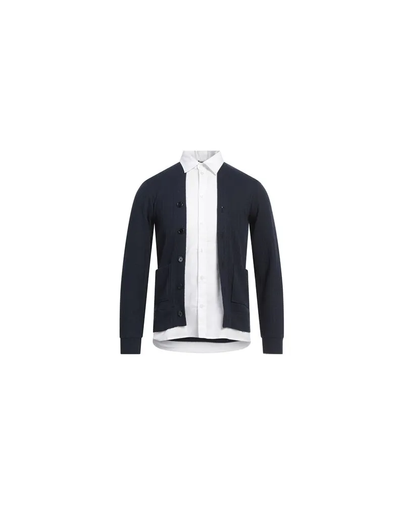 Daniele Alessandrini STRICKWAREN - Strickjackenauf YOOX.COM Marineblau