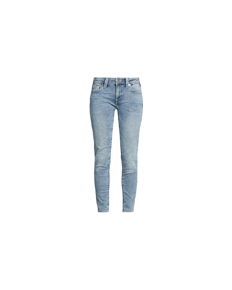 True Religion JENNIE MID RISE SKINNY - HOSEN & RÖCKE - Jeanshosenauf YOOX.COM Blau