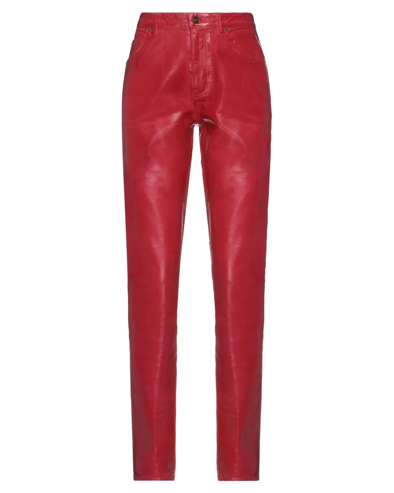 Saint Laurent Jeanshose Rot