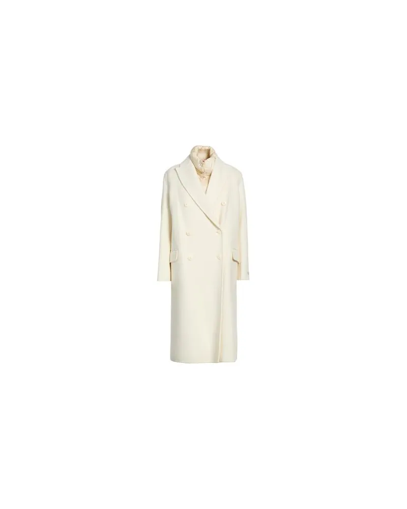 Paltò JACKEN & MÄNTEL - Mäntelauf YOOX.COM Cremeweiß