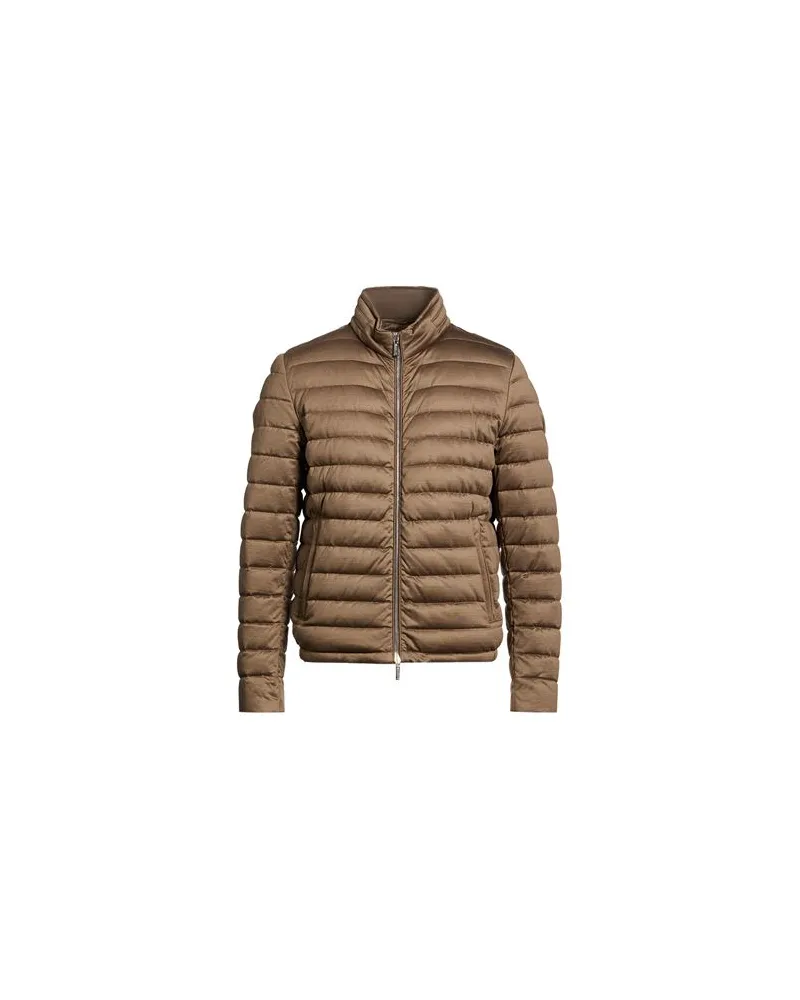 MOORER JACKEN & MÄNTEL - Pufferjacken & Daunenjackenauf YOOX.COM Khaki