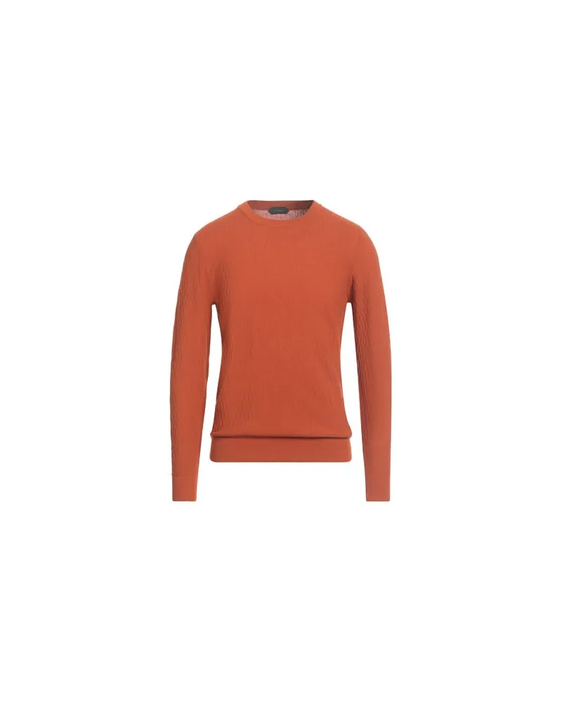 Zanone STRICKWAREN - Pulloverauf YOOX.COM Rostrot