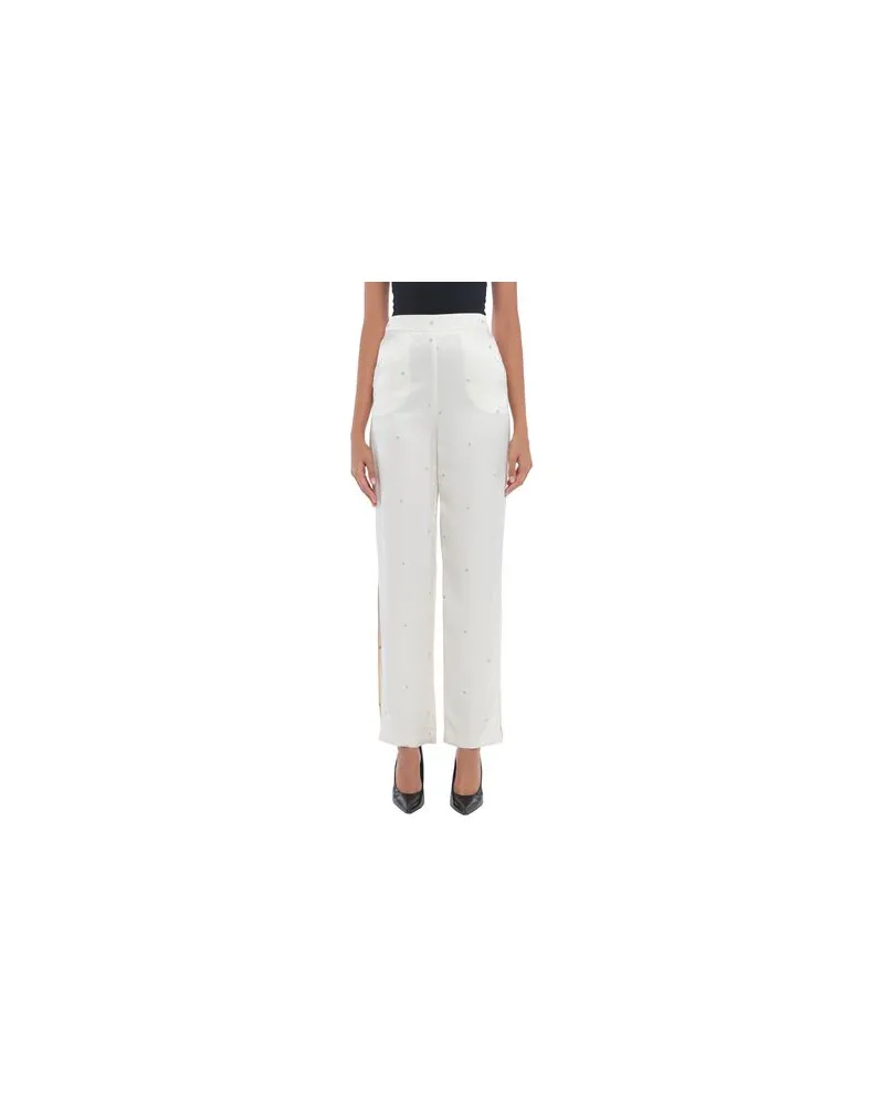 Patrizia Pepe HOSEN & RÖCKE - Hosenauf YOOX.COM Elfenbein