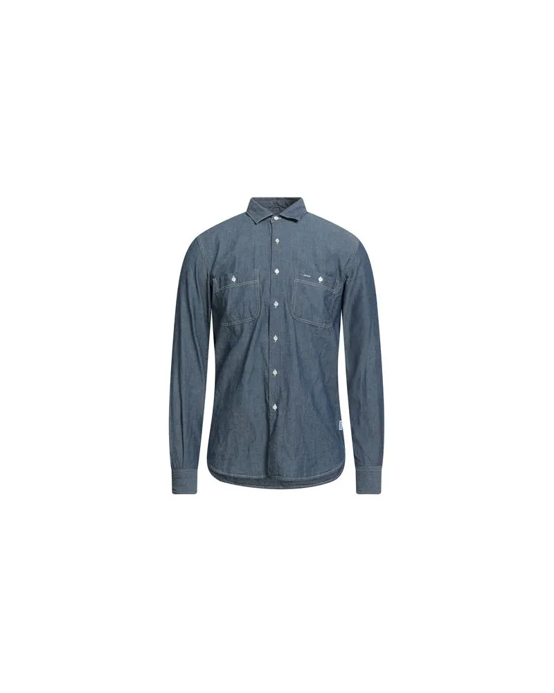 ASPESI TOPS - Jeanshemdenauf YOOX.COM Blau
