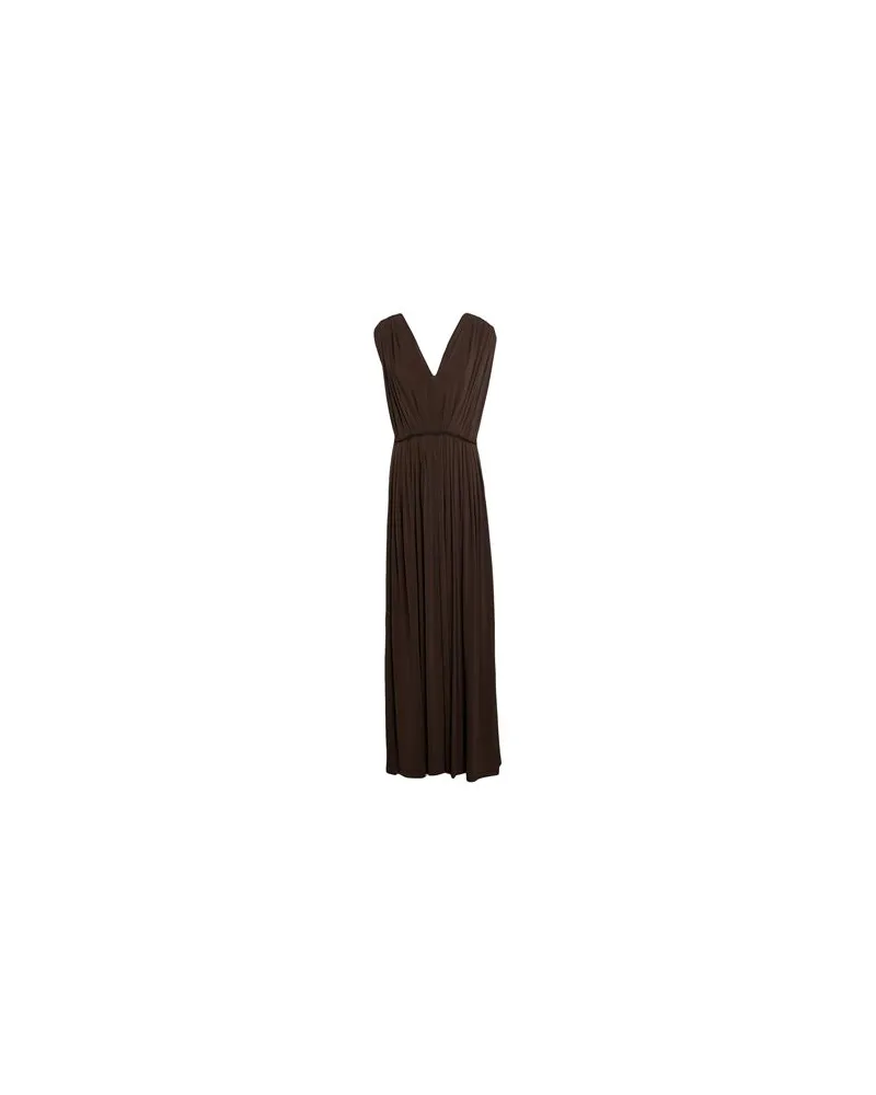 Max Mara KLEIDER - Maxi-Kleiderauf YOOX.COM Dunkelbraun