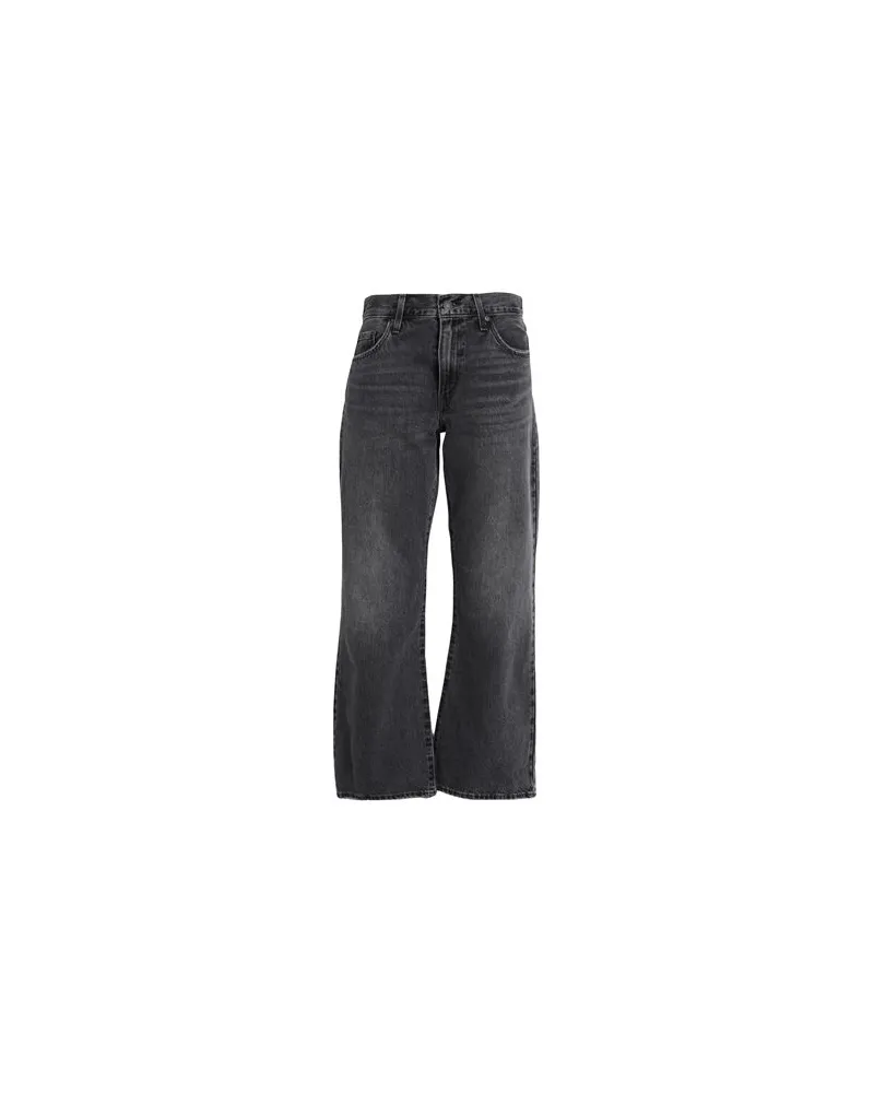 Levi's BAGGY BOOT - HOSEN & RÖCKE - Jeanshosenauf YOOX.COM Schwarz