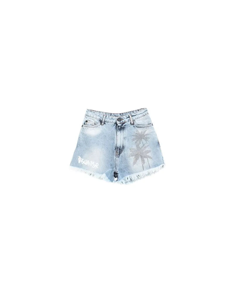 DISCLAIMER HOSEN & RÖCKE - Jeansshortsauf YOOX.COM Blau