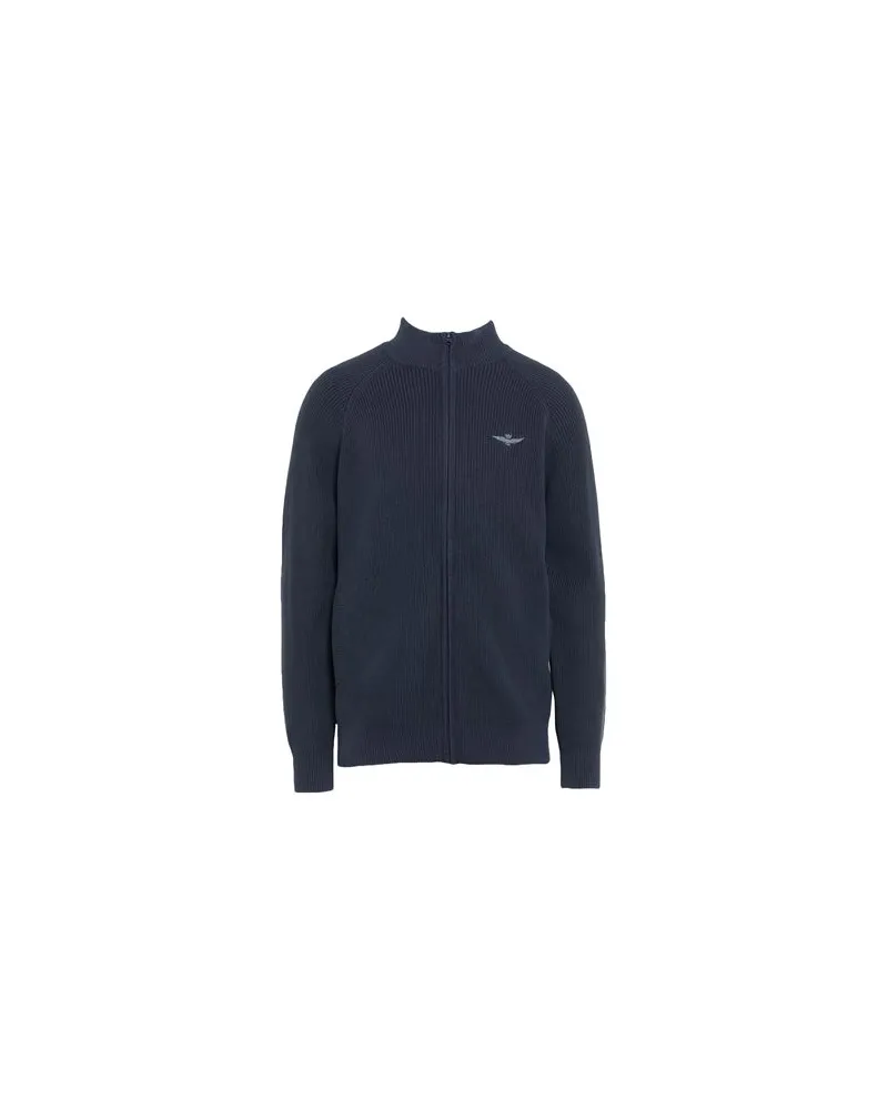 Aeronautica Militare STRICKWAREN - Strickjackenauf YOOX.COM Nachtblau