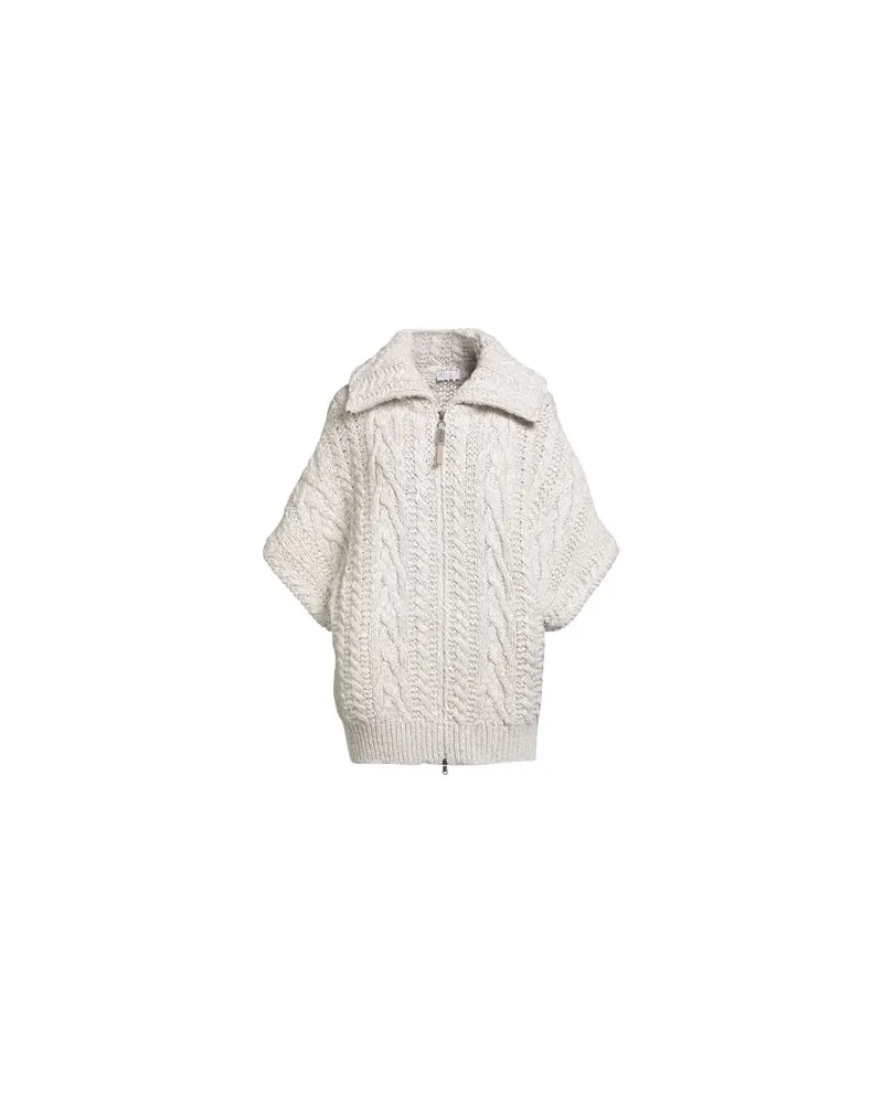 Brunello Cucinelli CASHMERE - STRICKWAREN - Strickjackenauf YOOX.COM Hellgrau
