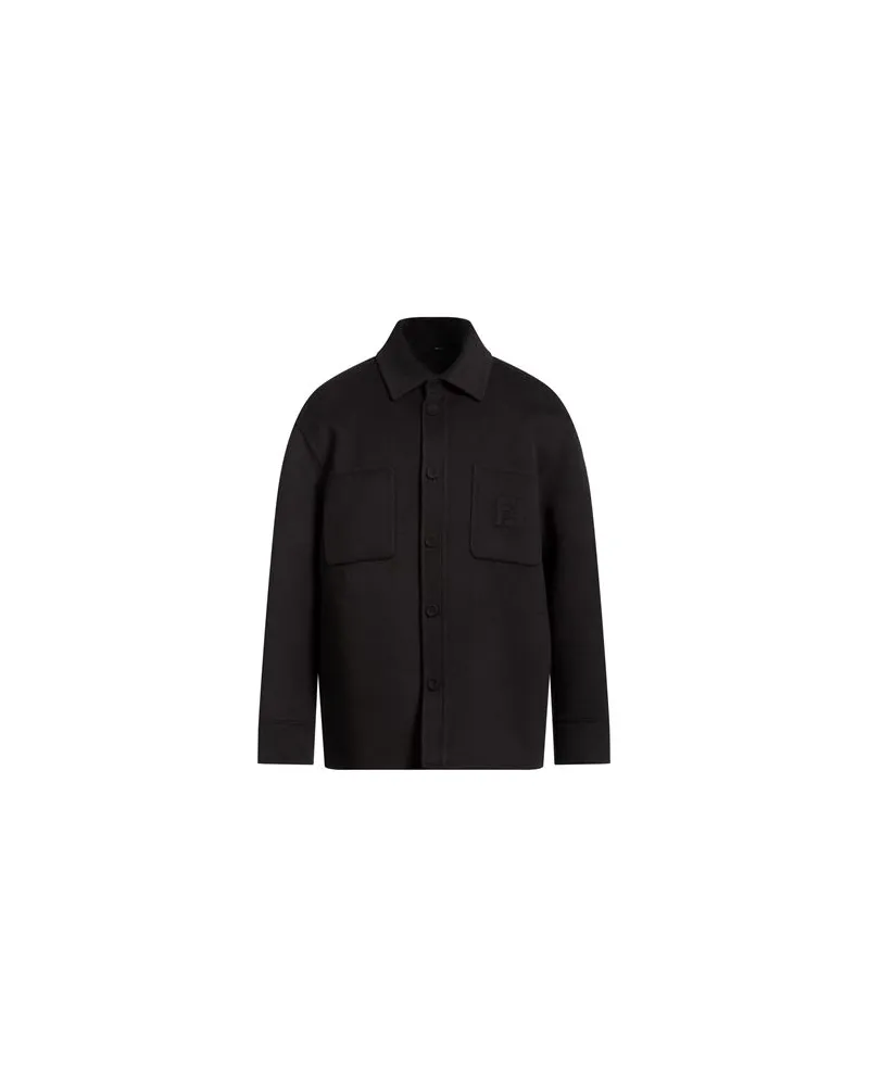 Fendi JACKEN & MÄNTEL - Mäntelauf YOOX.COM Schwarz