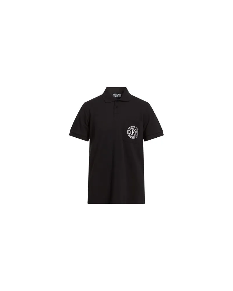 Versace Jeans TOPS - Poloshirtsauf YOOX.COM Schwarz