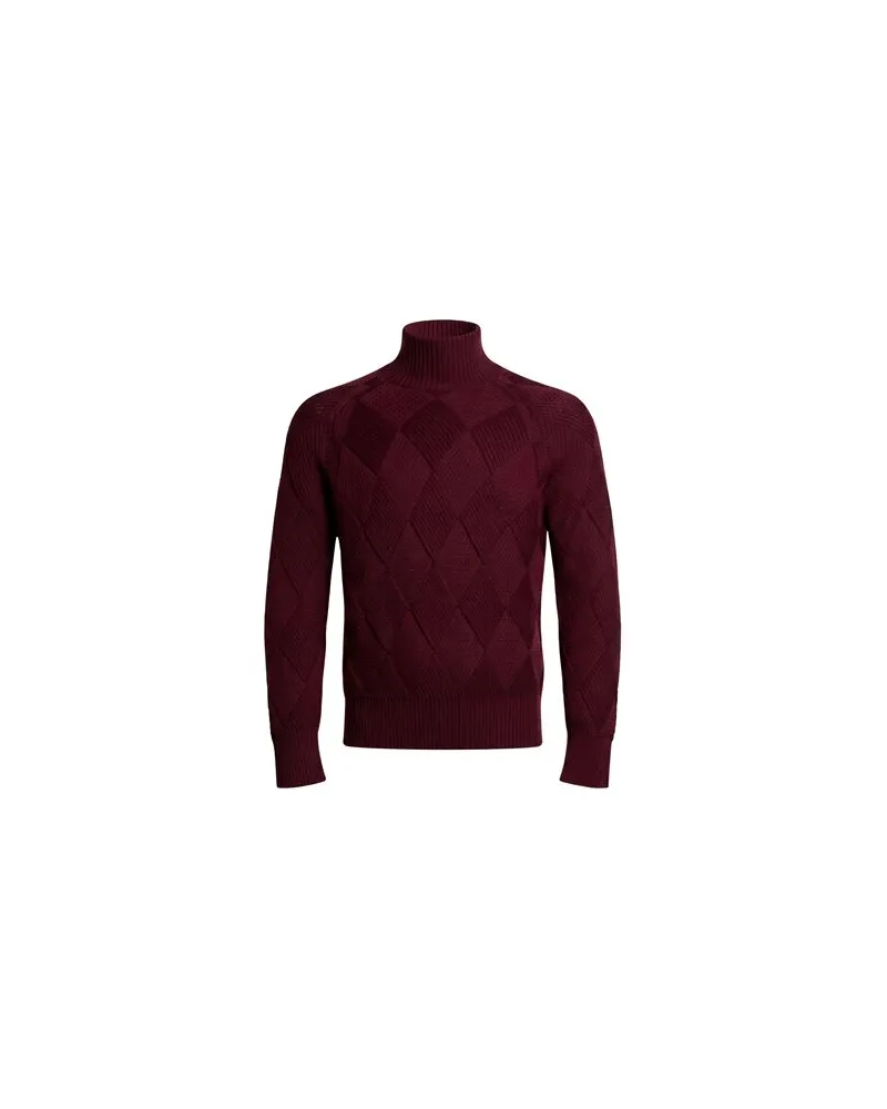 Alpha Studio STRICKWAREN - Rollkragenpulloverauf YOOX.COM Bordeaux