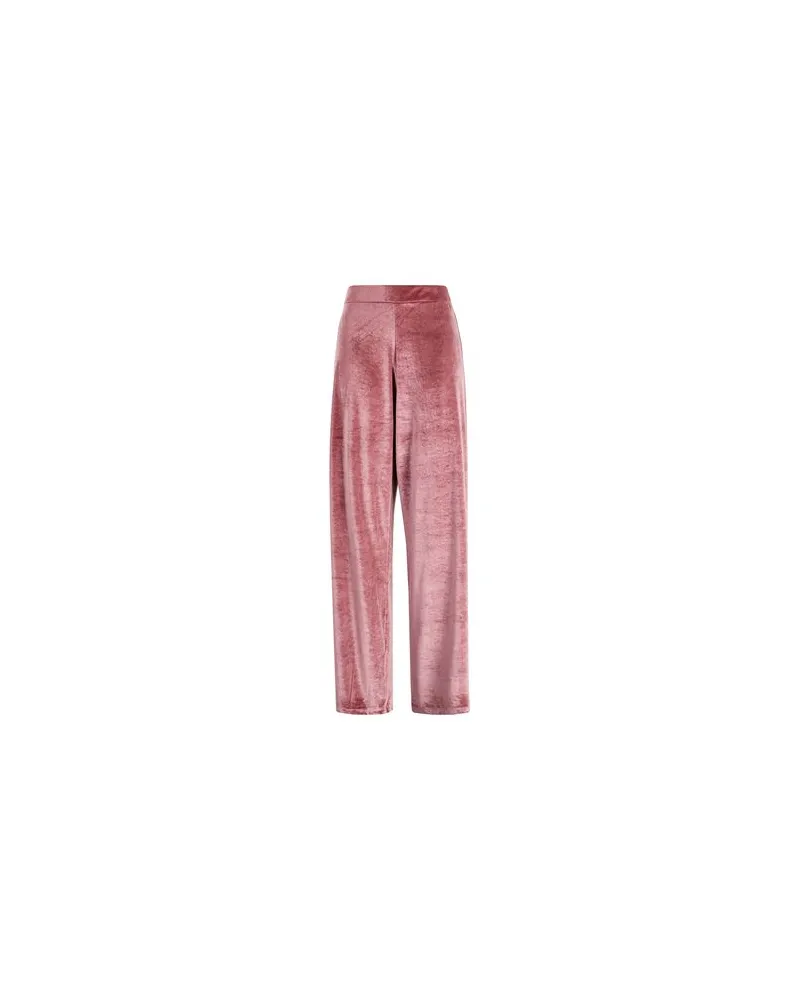 8 by Yoox VELVET HIGH-WAIST WIDE LEG PANTS  - HOSEN & RÖCKE - Hosenauf YOOX.COM Antikrosa
