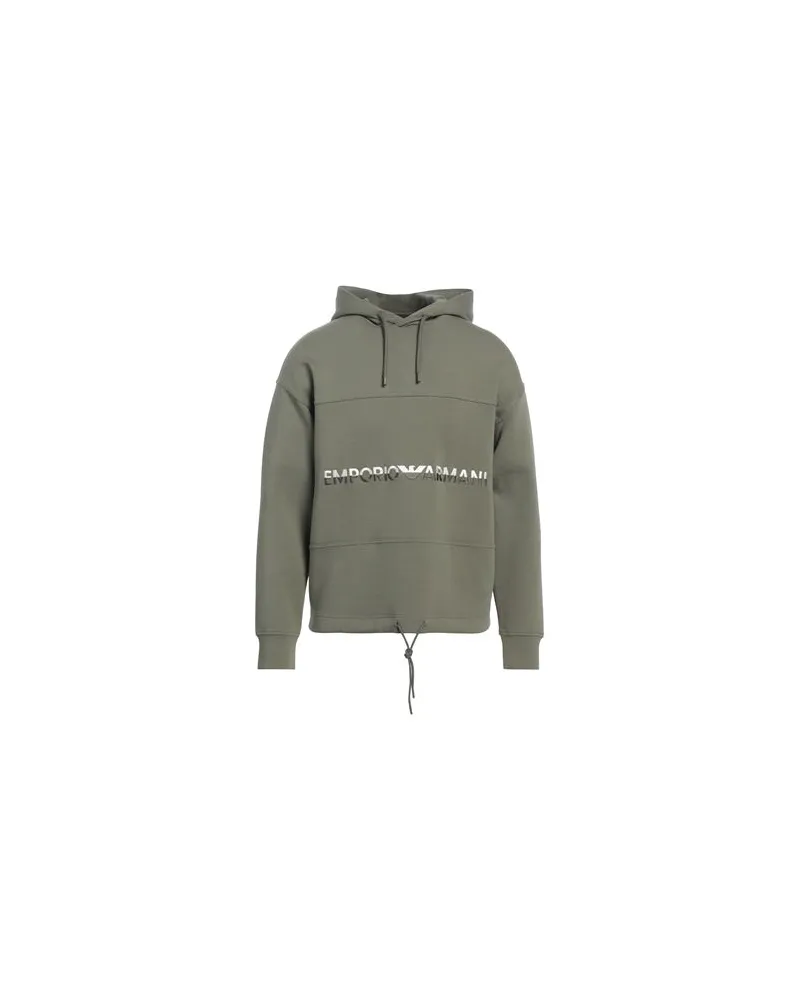 Emporio Armani TOPS - Sweatshirtsauf YOOX.COM Militärgrün