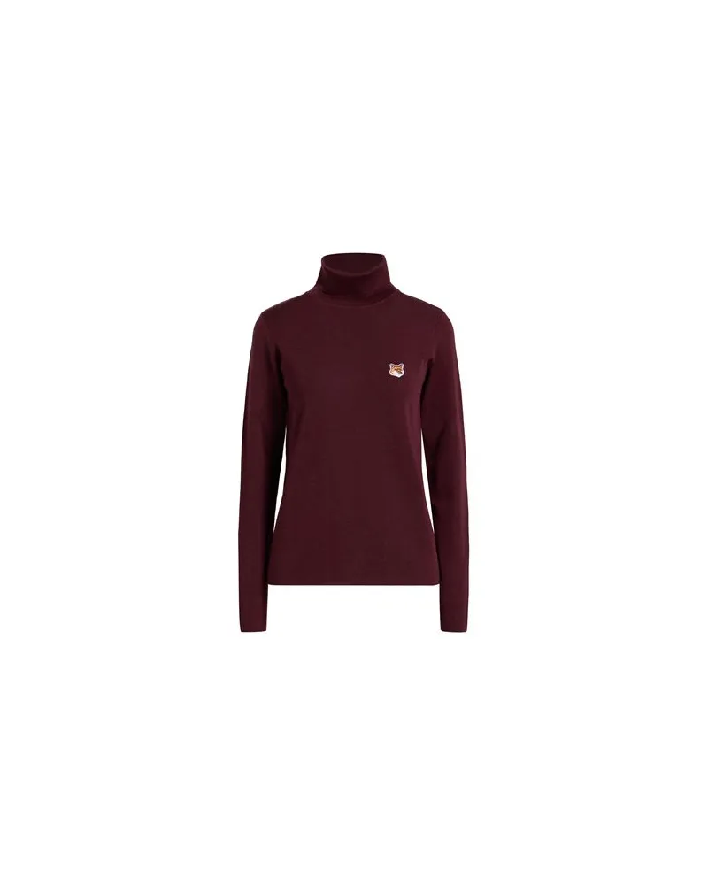 Kitsuné STRICKWAREN - Rollkragenpulloverauf YOOX.COM Bordeaux