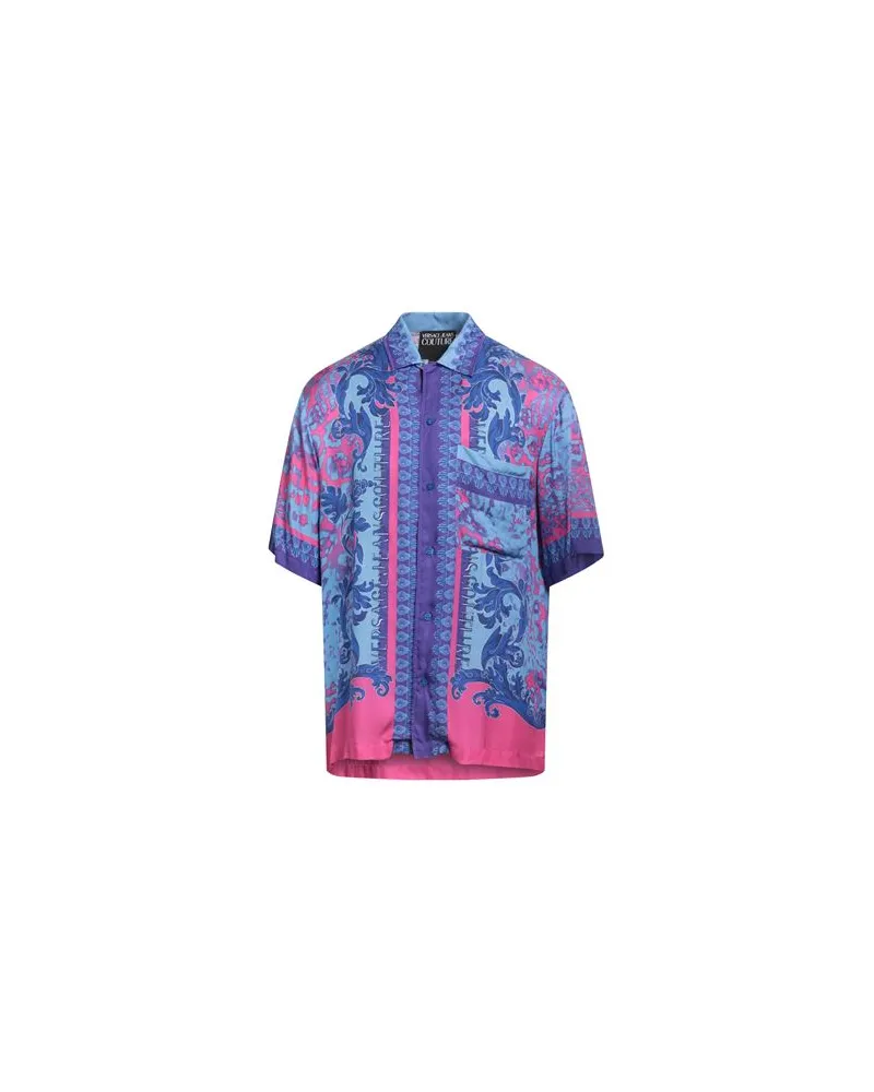 Versace Jeans TOPS - Hemdenauf YOOX.COM Hellblau