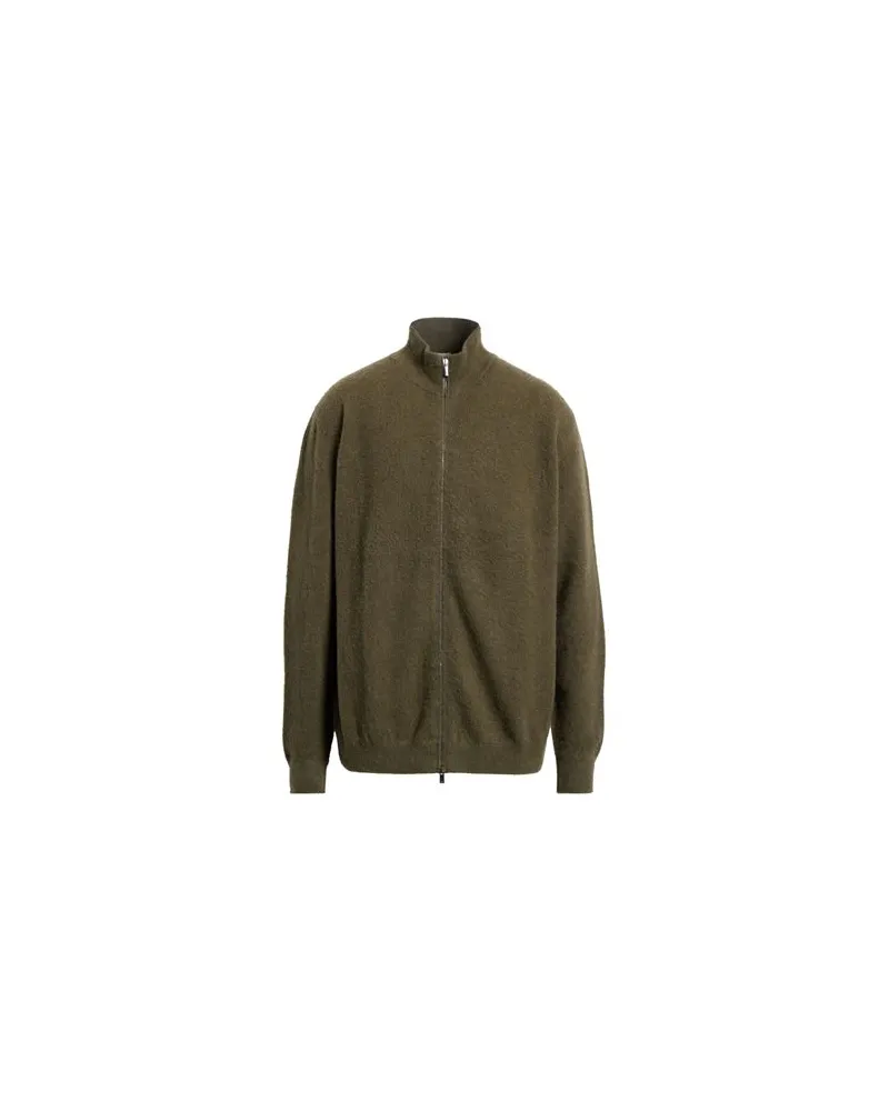Massimo Alba STRICKWAREN - Strickjackenauf YOOX.COM Militärgrün