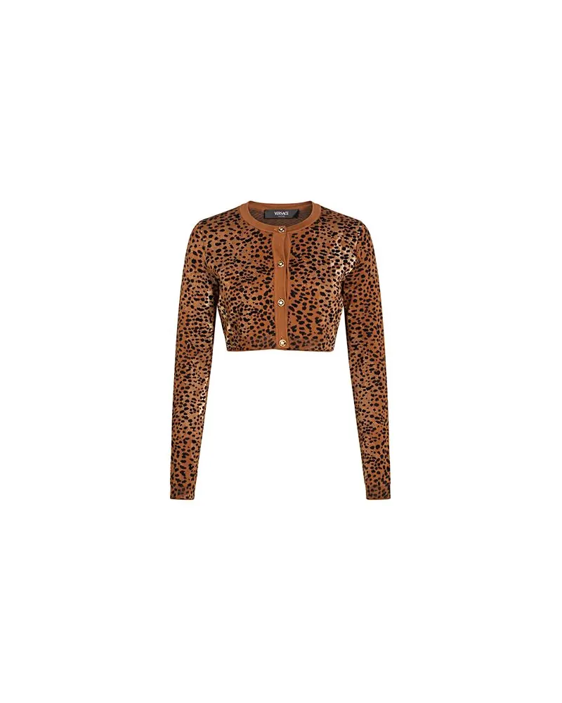 Versace STRICKWAREN - Strickjackenauf YOOX.COM Braun
