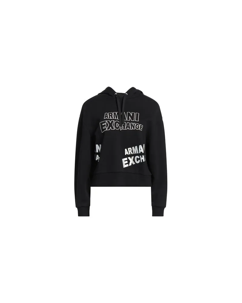 Armani Exchange TOPS - Sweatshirtsauf YOOX.COM Schwarz