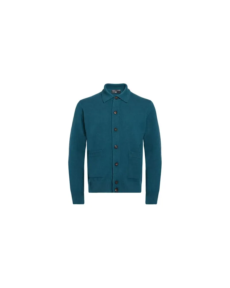 Filippo de Laurentiis STRICKWAREN - Strickjackenauf YOOX.COM Aquamarin