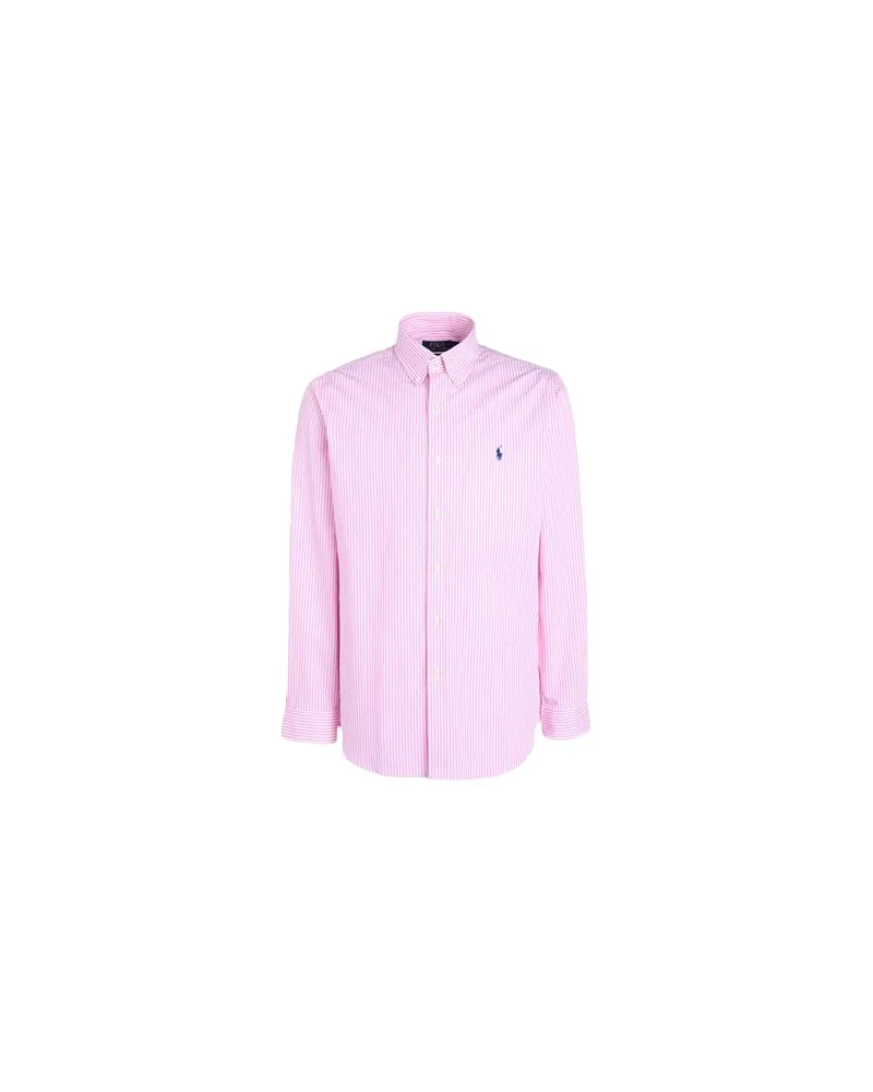 Ralph Lauren SLIM FIT STRIPED STRETCH POPLIN SHIRT  - TOPS - Hemdenauf YOOX.COM Rosa