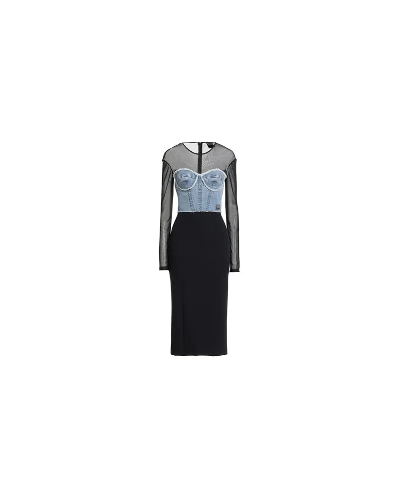 Versace Jeans KLEIDER - Midi-Kleiderauf YOOX.COM Schwarz