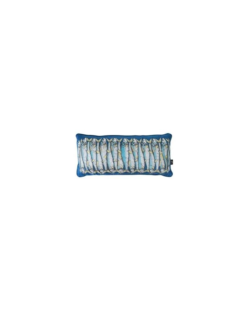 Fornasetti Sardine  - DEKORATIONEN - Kissen und Kissenbezügeauf YOOX.COM Blau