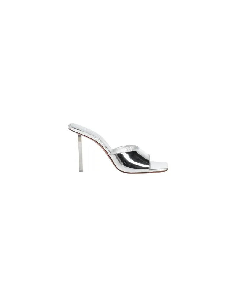 Amina Muaddi SCHUHE - Sandalenauf YOOX.COM Silber