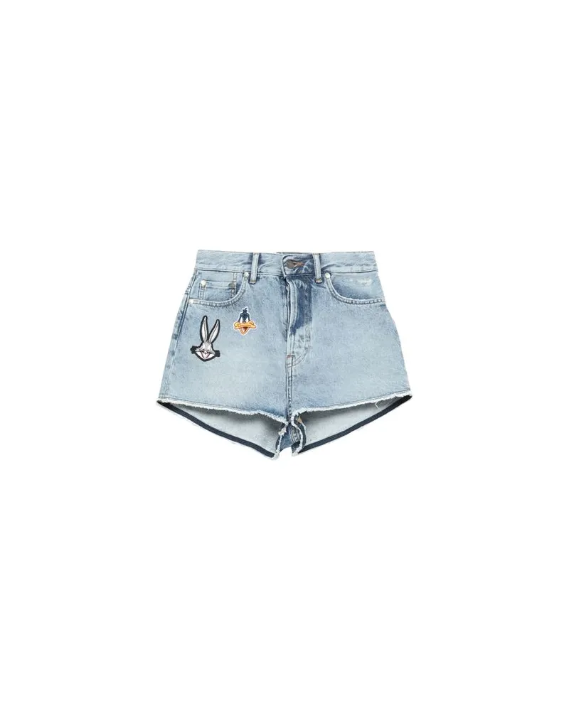 MOACONCEPT HOSEN & RÖCKE - Jeansshortsauf YOOX.COM Blau