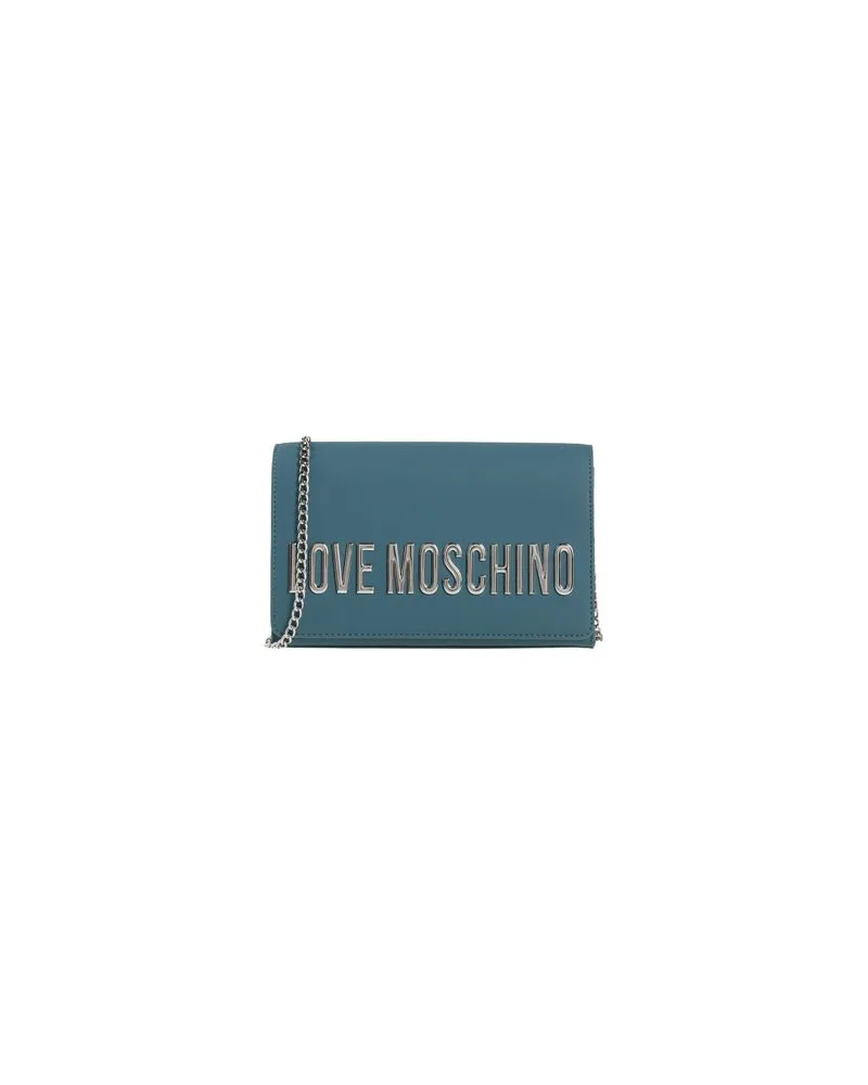 Moschino TASCHEN - Umhängetascheauf YOOX.COM Taubenblau