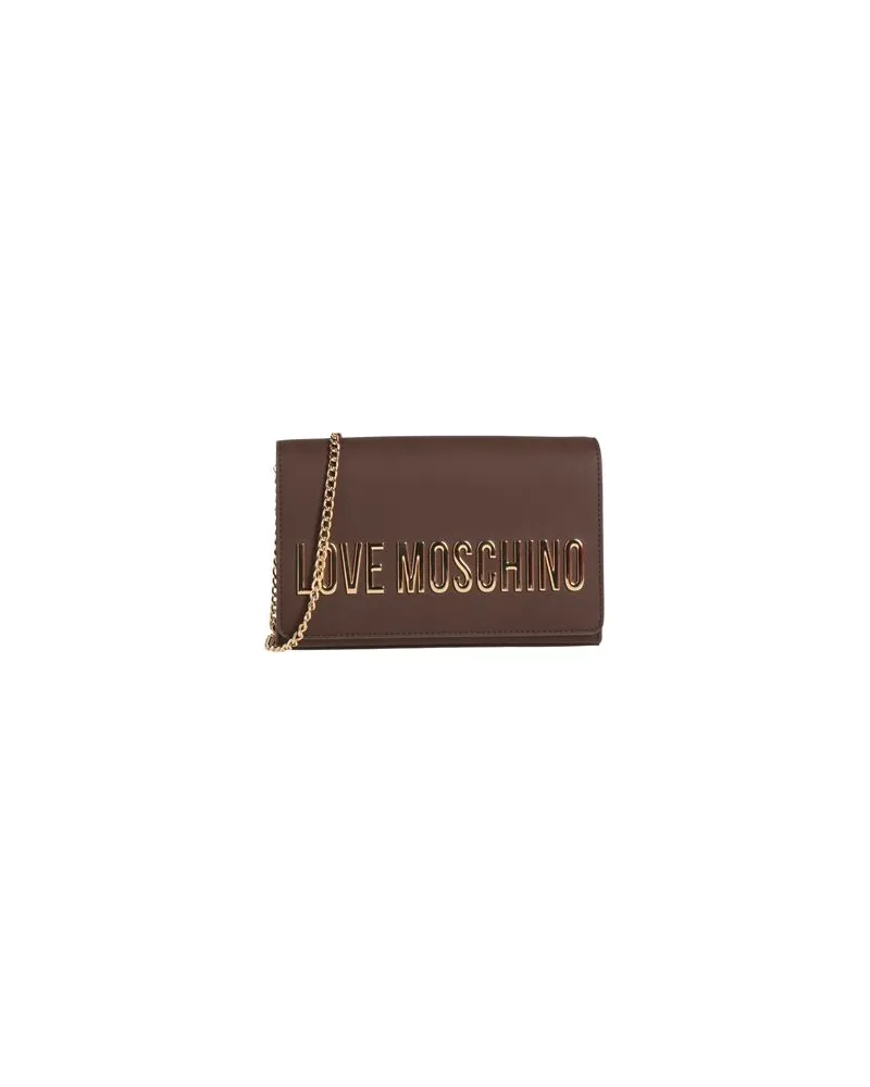 Moschino TASCHEN - Umhängetascheauf YOOX.COM Dunkelbraun