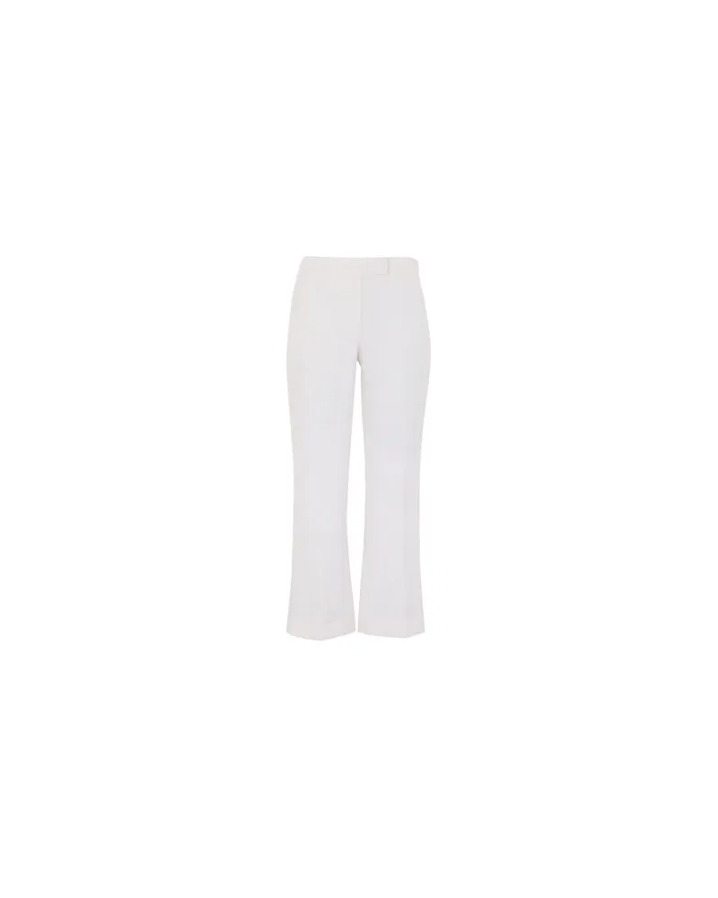 Michael Kors LINEN CROP KICK PANT  - HOSEN & RÖCKE - Hosenauf YOOX.COM Weiß