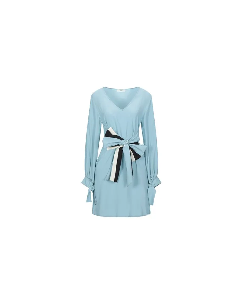Suoli KLEIDER - Mini-Kleiderauf YOOX.COM Himmelblau