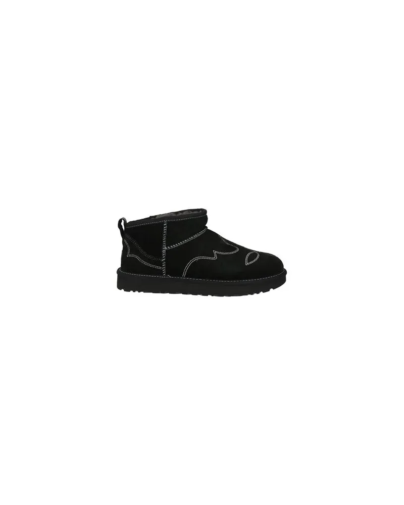 UGG CLASSIC ULTRA MINI WESTERN - SCHUHE - Stiefelettenauf YOOX.COM Schwarz