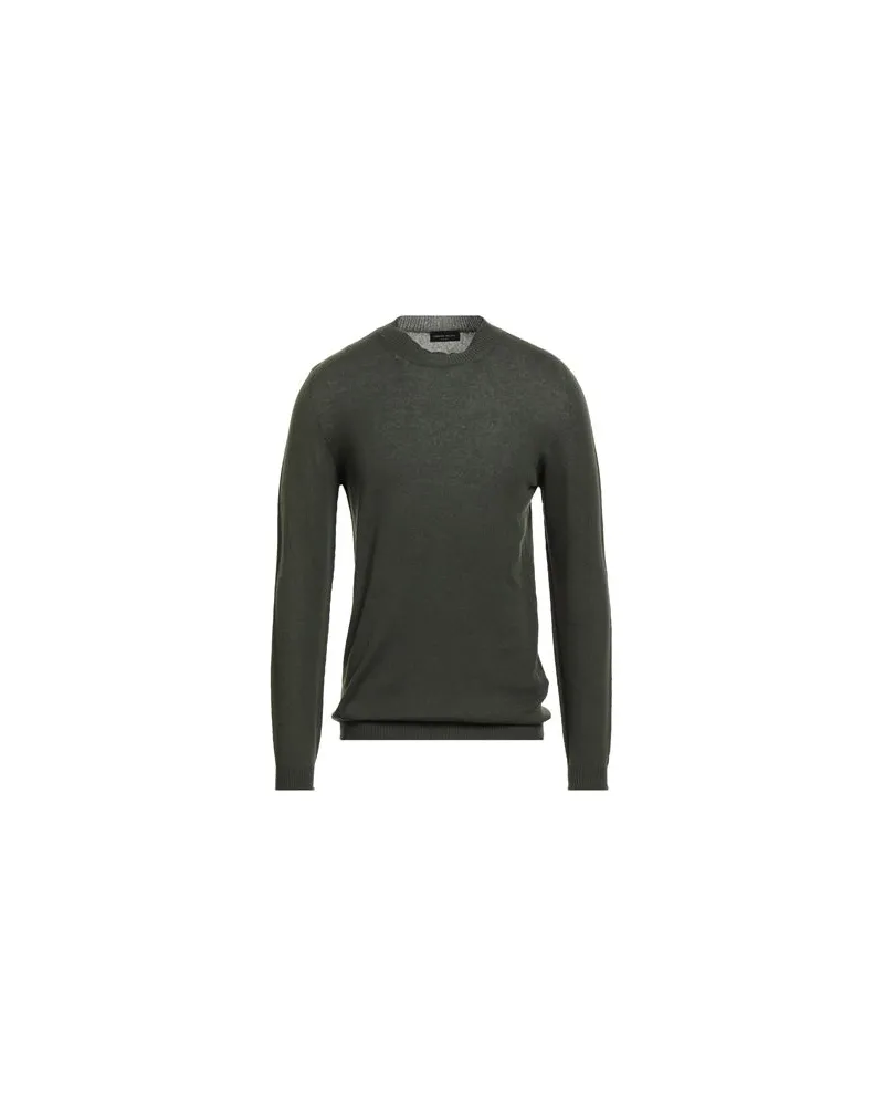 Roberto Collina STRICKWAREN - Pulloverauf YOOX.COM Dunkelgrün
