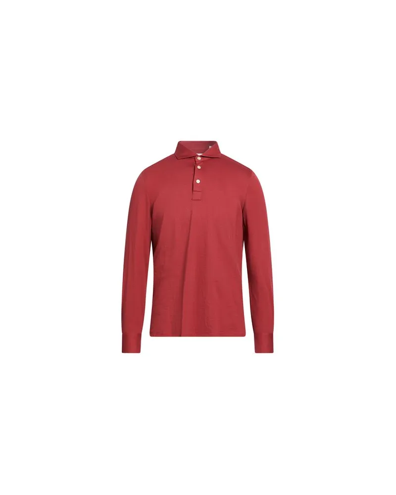 Finamore 1925 TOPS - Poloshirtsauf YOOX.COM Ziegelrot