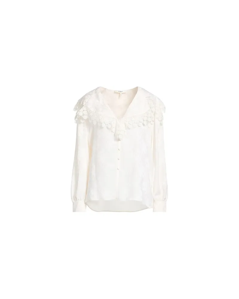 Chloé TOPS - Hemdenauf YOOX.COM Cremeweiß