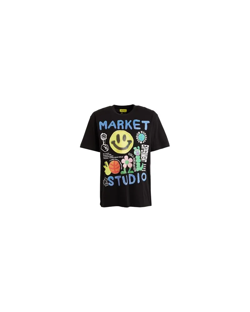 Market SMILEY COLLAGE TEE  - TOPS - T-shirtsauf YOOX.COM Schwarz