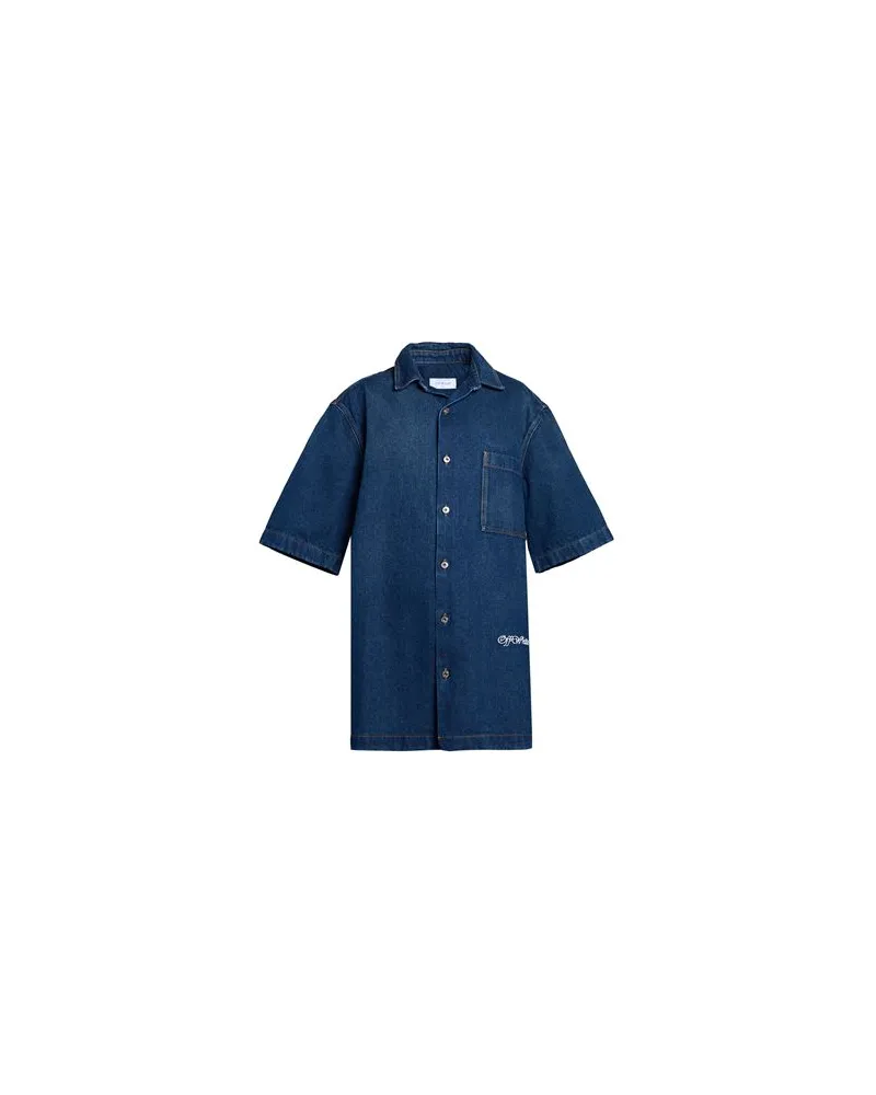 OFF-WHITE TOPS - Jeanshemdenauf YOOX.COM Blau