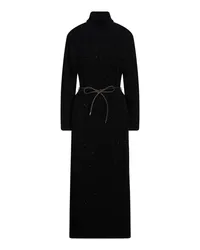 Peserico Midi-Kleid Schwarz