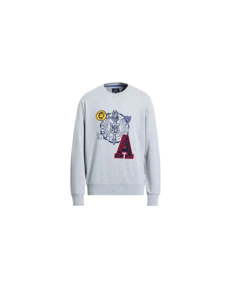 La Martina TOPS - Sweatshirtsauf YOOX.COM Hellgrau