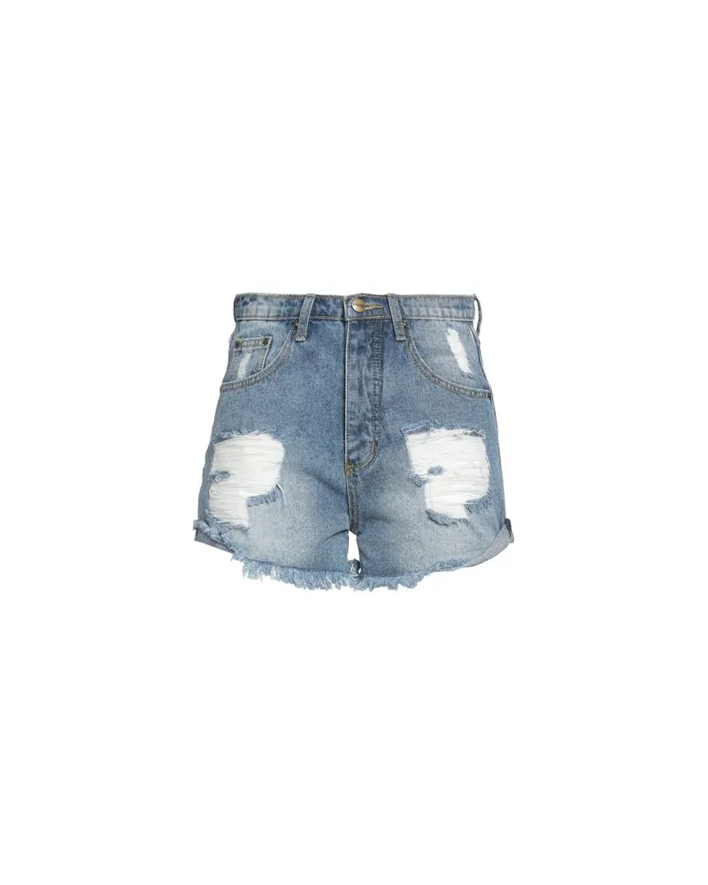 KENGSTAR HOSEN & RÖCKE - Jeansshortsauf YOOX.COM Blau