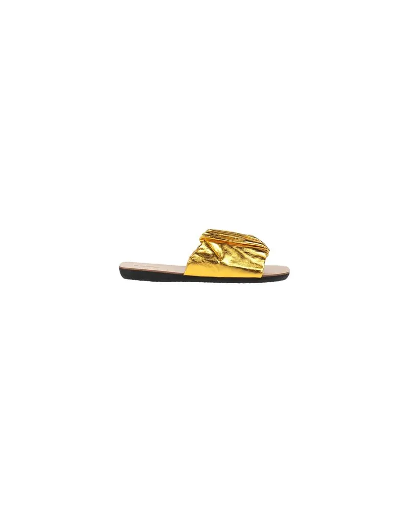 Jil Sander SCHUHE - Sandalenauf YOOX.COM Gold