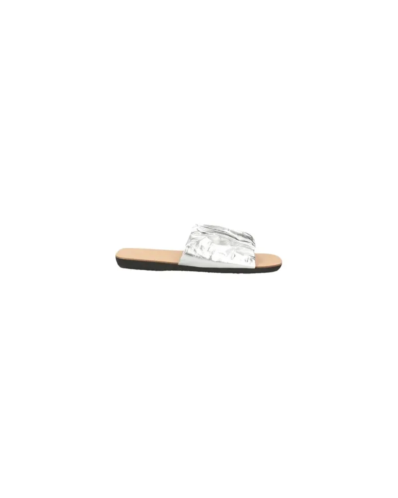 Jil Sander SCHUHE - Sandalenauf YOOX.COM Silber