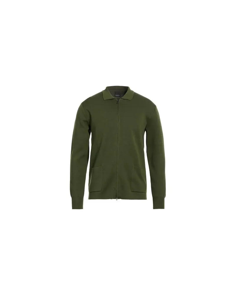 ANDREA FENZI STRICKWAREN - Strickjackenauf YOOX.COM Militärgrün