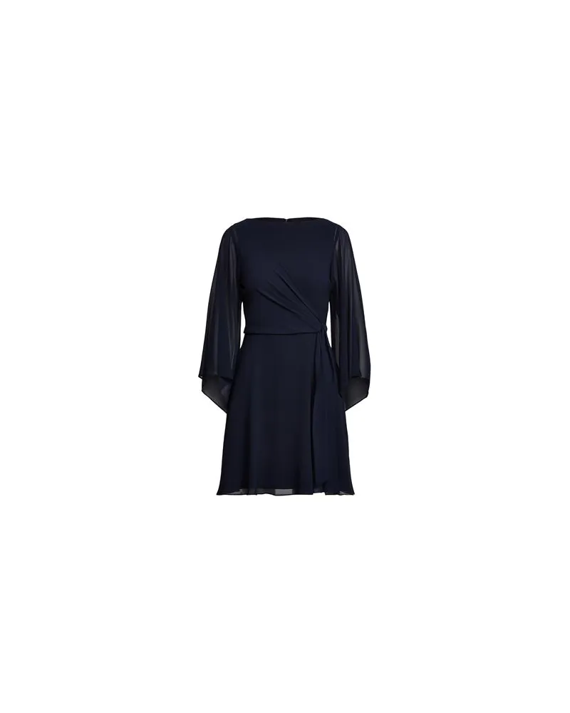 Ralph Lauren KIMONO-SLEEVE GEORGETTE DRESS   - KLEIDER - Mini-Kleiderauf YOOX.COM Nachtblau