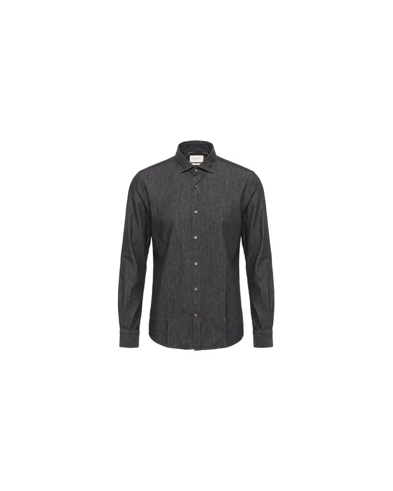 Brooksfield TOPS - Jeanshemdenauf YOOX.COM Braungrau