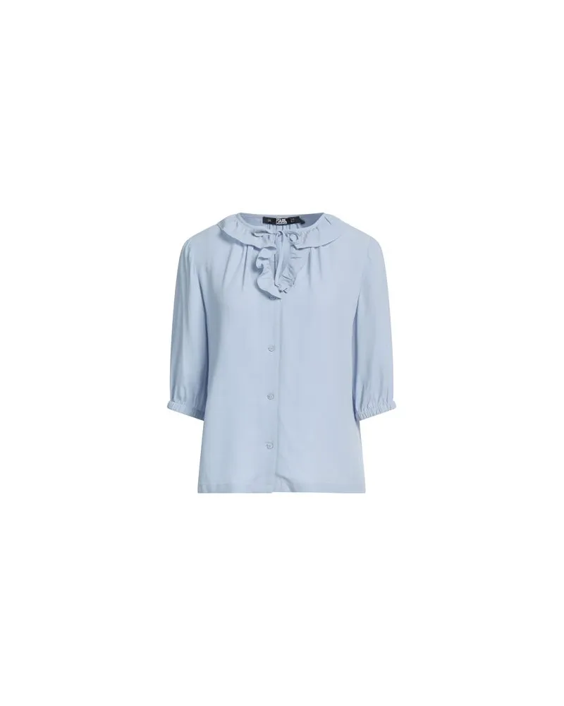 Karl Lagerfeld TOPS - Hemdenauf YOOX.COM Hellblau